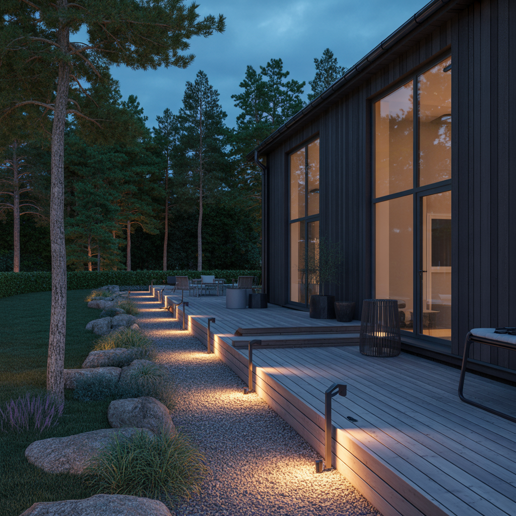 1.Battre utomhusbelysning med ratt installationstips